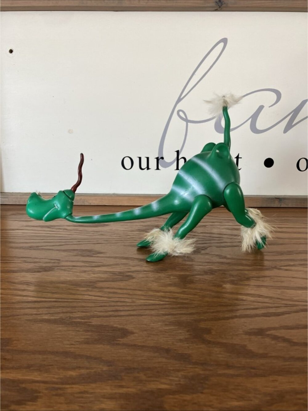 RARE Vintage 1960's Green Dr Seuss Plastic Toy Poynter Products Merry Menagerie